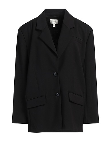 GESTUZ Giacca Nero 33% Viscosa, 32% Poliestere riciclato, 32% Poliestere, 3% Elastan