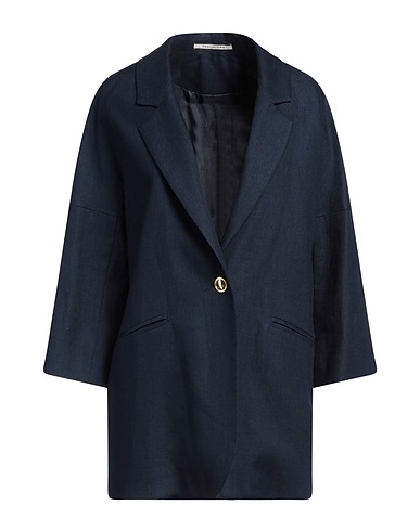 TAGLIATORE 02-05 Blazer Midnight blue 100% Linen