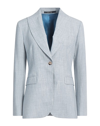 SAVESE CLUB Blazer Sky blue 89% Polyester, 7% Viscose, 4% Elastane
