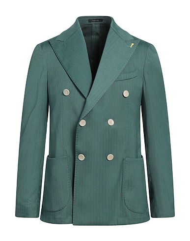GUARINUCCI Blazer Emerald green 83% Polyester, 15% Viscose, 2% Elastane