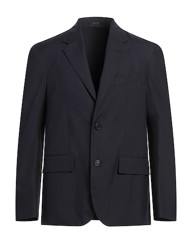 DUNHILL Blazer Midnight blue 51% Wool, 49% Mulberry silk