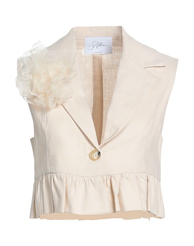 SOALLURE Blazer Ivory 55% Linen, 45% Viscose