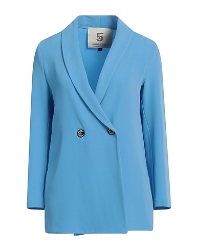 5 PROGRESS Blazer Light blue 95% Polyester, 5% Elastane