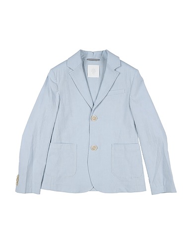 ELEVENTY Blazer Sky blue 99% Cotton, 1% Elastane