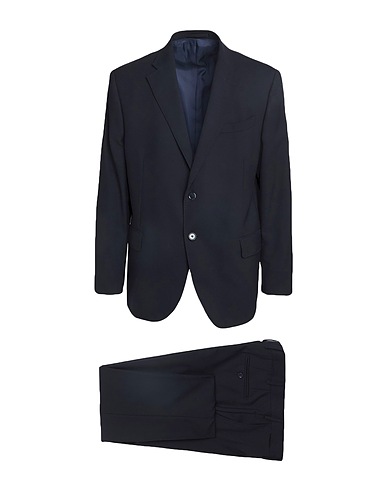 LUBIAM Suits Midnight blue 100% Virgin Wool