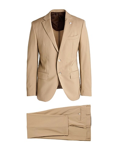 LUBIAM Suits Beige 100% Virgin Wool