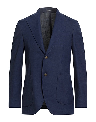 BRERAS Milano Blazer Navy blue 54% Virgin Wool, 44% Polyester, 2% Elastane