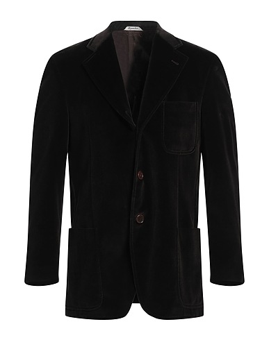 REPORTER Blazer Dark brown 80% Cotton, 20% Modal