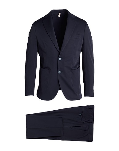 TWENTY-ONE by ANTONIO CARNEVALE Suits Midnight blue 97% Cotton, 3% Elastane
