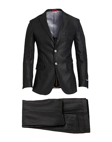 REPORTER Suits Black 58% Linen, 42% Acetate
