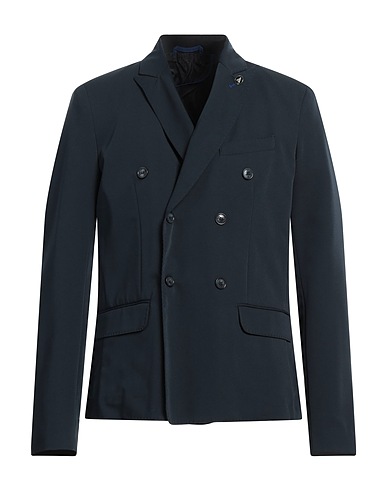 FRED MELLO Blazer Midnight blue 78% Polyester, 18% Rayon, 4% Elastane