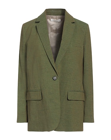 POMANDÈRE Blazer Military green 53% Linen, 47% Cotton