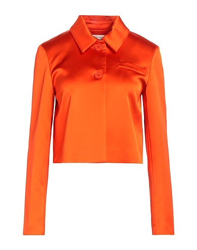 SEMICOUTURE Jacket Orange 74% Acetate, 23% Polyamide, 3% Elastane, Polyester