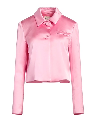 SEMICOUTURE Jacket Pink 74% Acetate, 23% Polyamide, 3% Elastane, Polyester