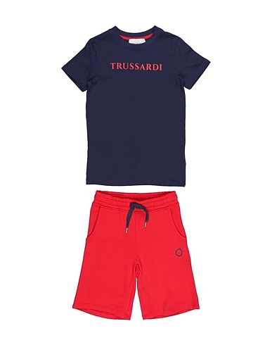 TRUSSARDI JUNIOR キッズセットアップ ネイビー コットン 100%