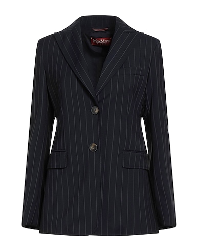MAX MARA STUDIO Blazer BLU NOTTE 100% Virgin Wool