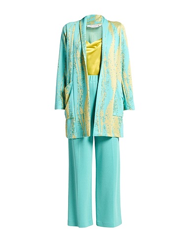 SHIRTAPORTER Suit Turquoise 78% Viscose, 14% Lurex®, 6% Polyester, 2% Elastane