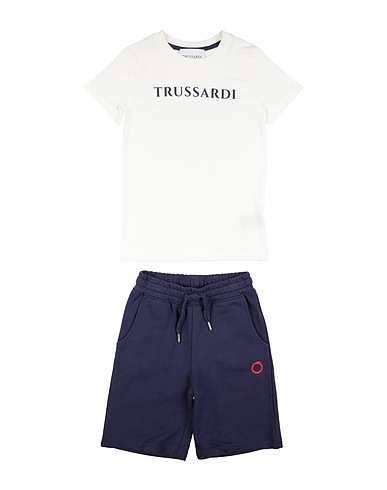 TRUSSARDI JUNIOR Completo Bambini Bianco 100% Cotone