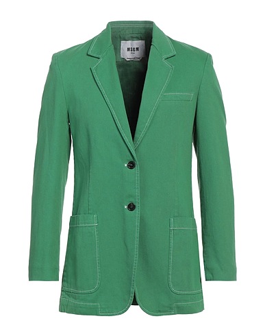 MSGM Giacca Verde 100% Cotone