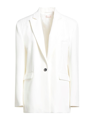 LIU •JO Blazer White 88% Polyester, 12% Elastane