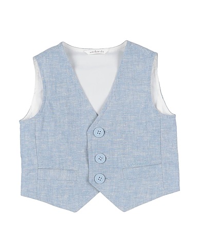 MINIBANDA by SARABANDA Waistcoat 55% Linen, 43% Viscose, 2% Elastane