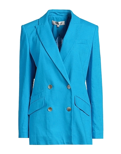 DIANE VON FURSTENBERG Blazer Turquoise 67% Viscose, 33% Linen