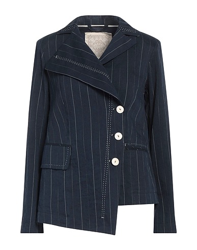 HIGH Blazer Navy blue 54% Linen, 45% Cotton, 1% Viscose