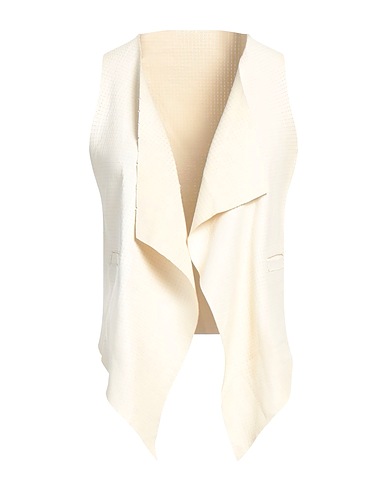 GIORGIO BRATO Gilet Panna 100% Pelle