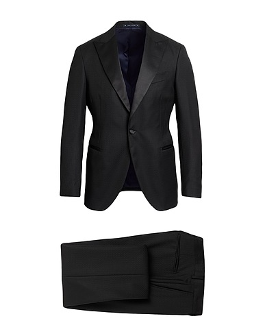 BAGNOLI Sartoria Napoli Suits Black 100% Virgin Wool