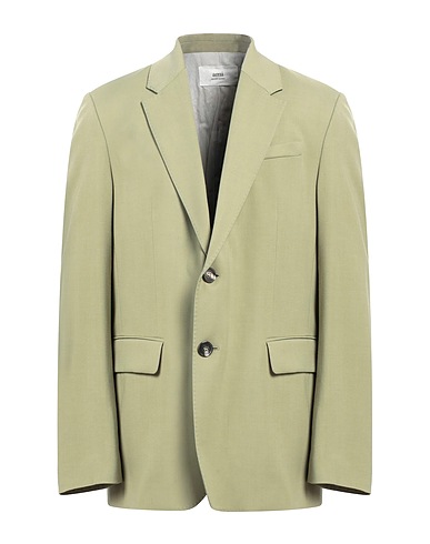AMI ALEXANDRE MATTIUSSI Blazer Verde salvia 55% Viscosa, 45% Lana