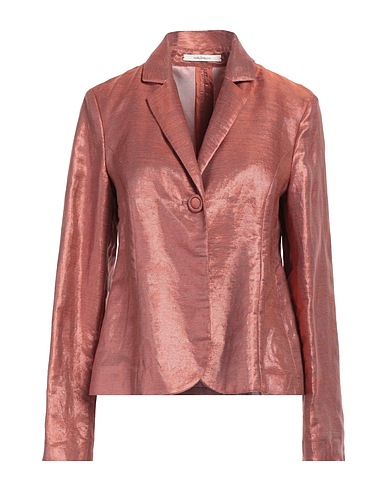 MALÌPARMI Blazer Rust 44% Viscose, 43% Linen, 13% Polyester