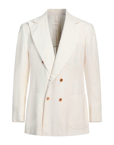 SARTORIO Blazer Ivory 76% Cotton, 24% Polyamide