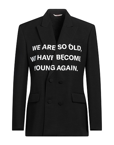 VALENTINO GARAVANI Blazer Black 43% Viscose, 31% Silk, 26% Cotton