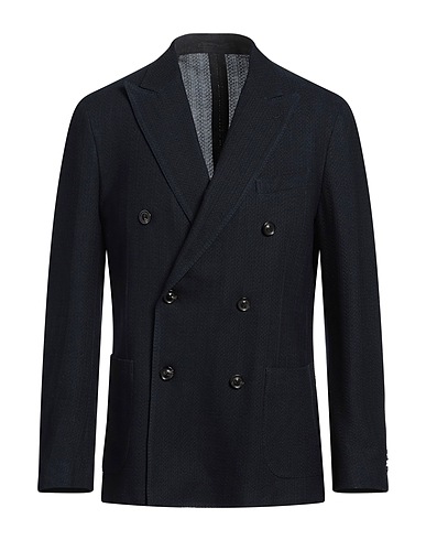 LARDINI Blazer Blu notte 100% Cotone
