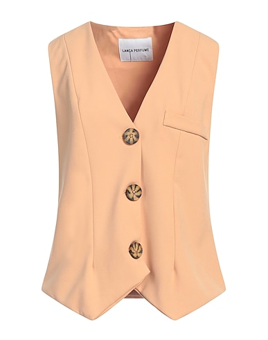 LANÇA PERFUME Waistcoat Sand 68% Polyester, 28% Viscose, 4% Elastane