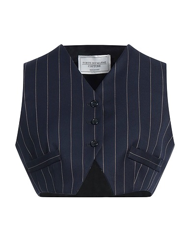 FORTE DEI MARMI COUTURE Waistcoat Navy blue 64% Polyester, 34% Viscose, 2% Elastane