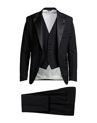MANUEL RITZ Abito Nero 98% Lana, 2% Elastan