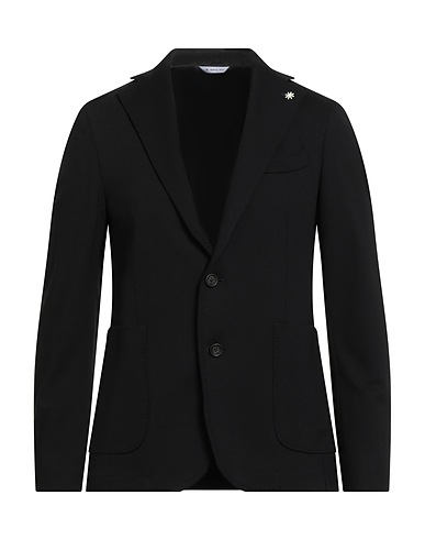 MANUEL RITZ Blazer Black 65% Viscose, 30% Polyamide, 5% Elastane