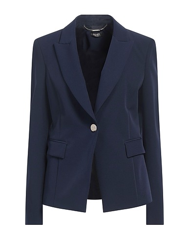 LIU •JO Blazer Navy blue 89% Polyester, 11% Elastane