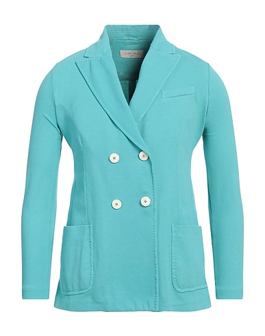 CIRCOLO 1901 Blazer Turquoise 97% Cotton, 3% Elastane