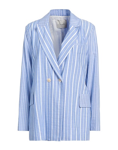 SOUVENIR Blazer Azure 46% Viscose, 27% Cotton, 27% Polyester