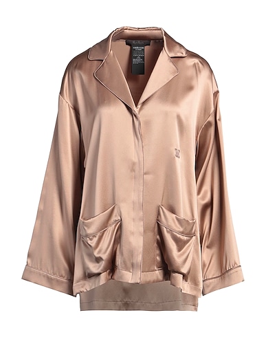 MAX MARA Однотонные рубашки и блузки 100% Шелк