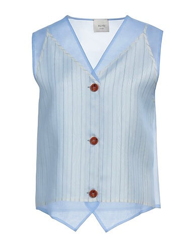 ALYSI Waistcoat Sky blue 100% Silk