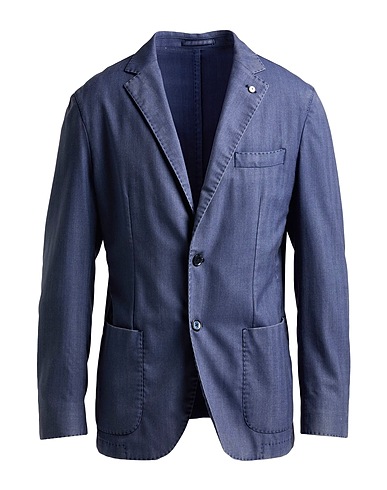 L.B.M. 1911 Blazer Blue 70% Virgin Wool, 28% Polyester, 2% Elastane