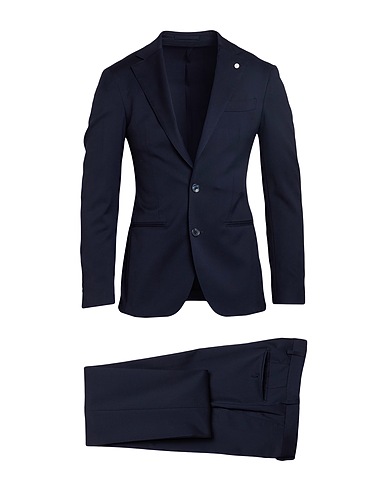 LUIGI BIANCHI Mantova Suits Midnight blue 100% Virgin Wool
