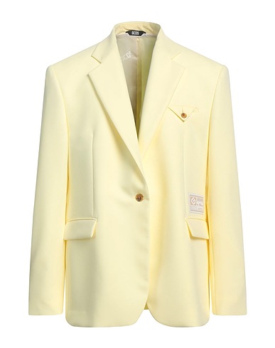 GCDS Blazer Pastel yellow 75% Polyester, 23% Viscose, 2% Elastane