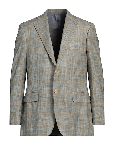 CANALI Blazer Sage green 44% Silk, 29% Cotton, 27% Cashmere