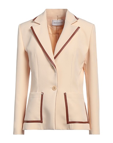 SIMONA CORSELLINI Jackett Beige 93% Polyester, 7% Elastan