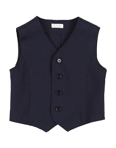 IL GUFO Waistcoat Midnight blue 69% Viscose, 25% Polyamide, 6% Elastane