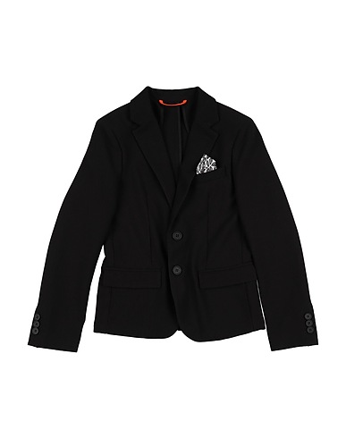 BIKKEMBERGS Blazer Black 80% Polyester, 13% Viscose, 7% Elastic fibres